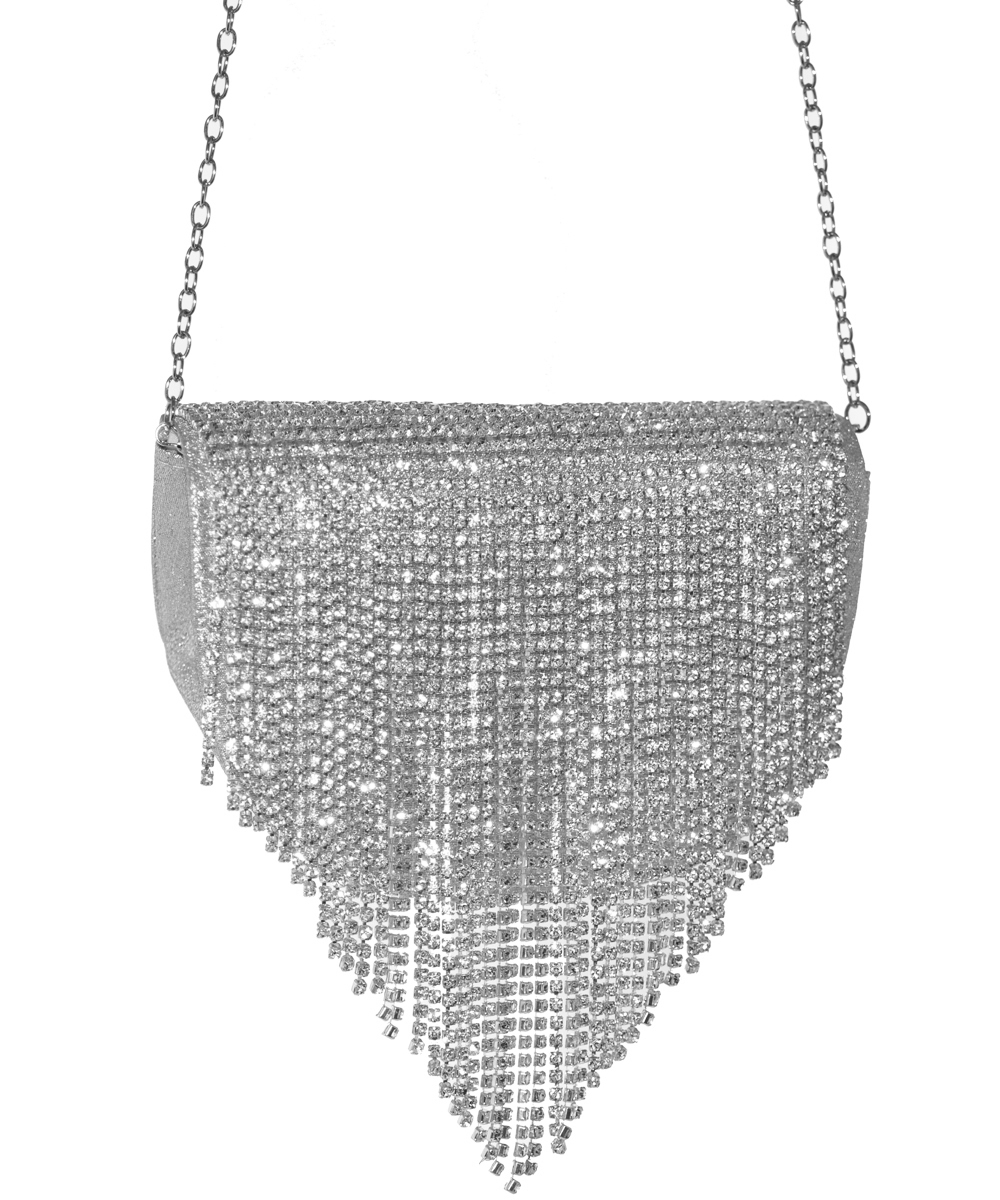 Mirror Metallic Flap Crossbody Bag